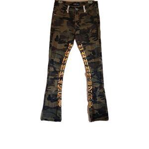 Pheelings Camo Skinny Jeans Men's Sz 32 Urban Streetwear Alternative Edgy Punk